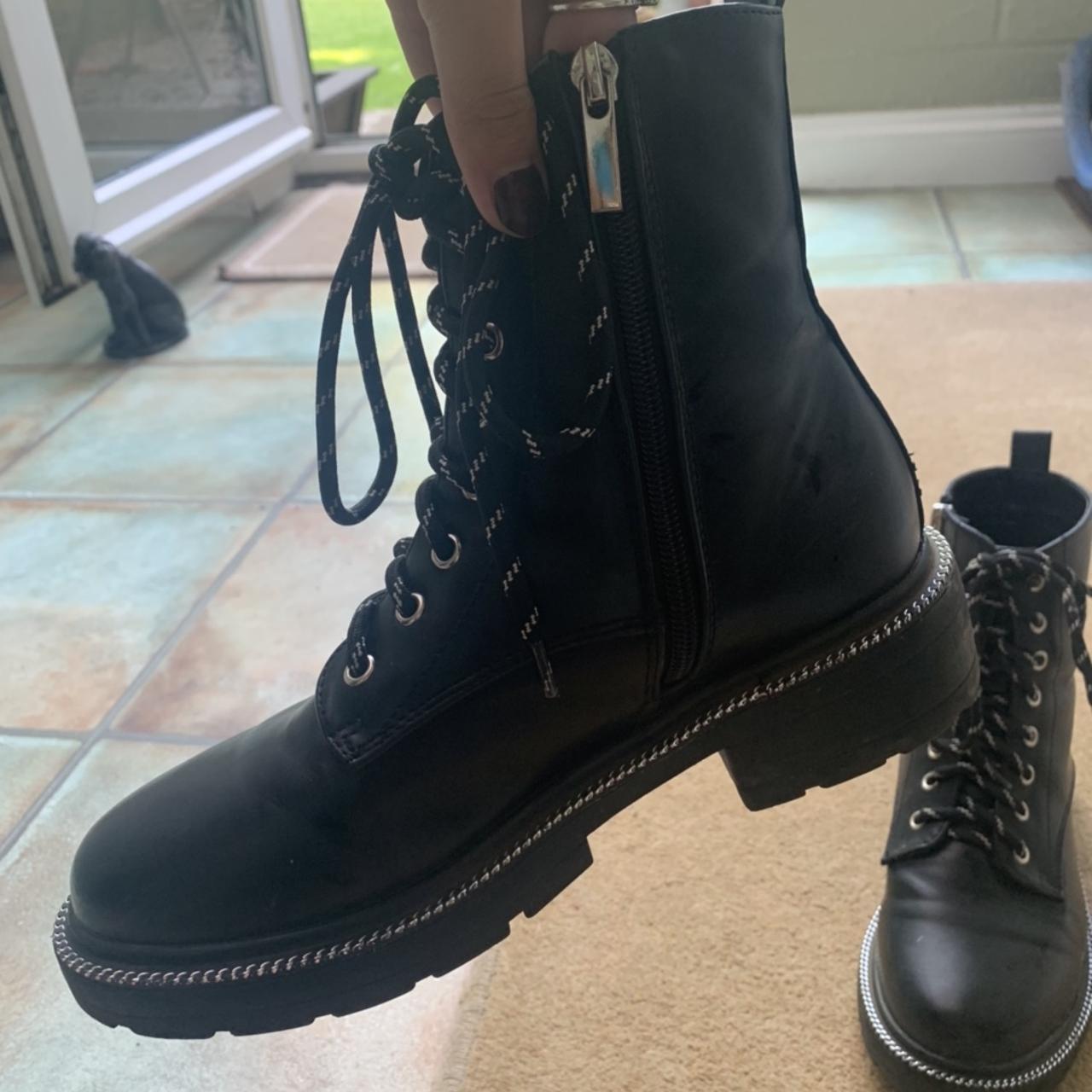 PrettyLittleThing Women's Black Boots | Depop