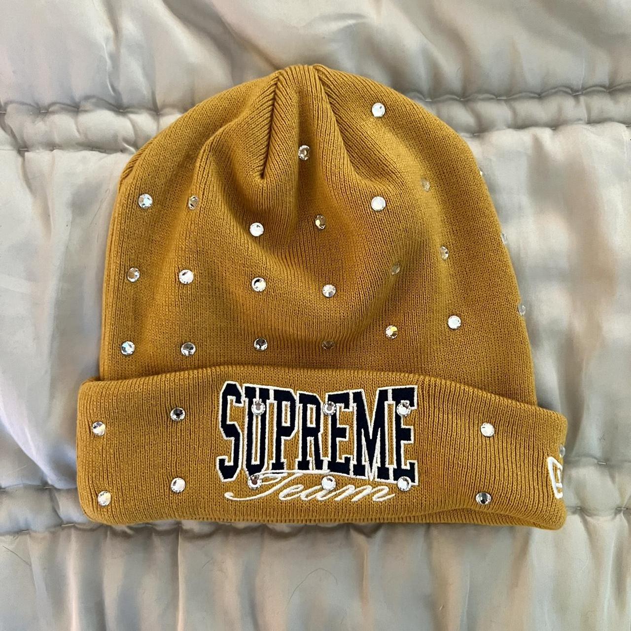 supreme rhinestone beanie
