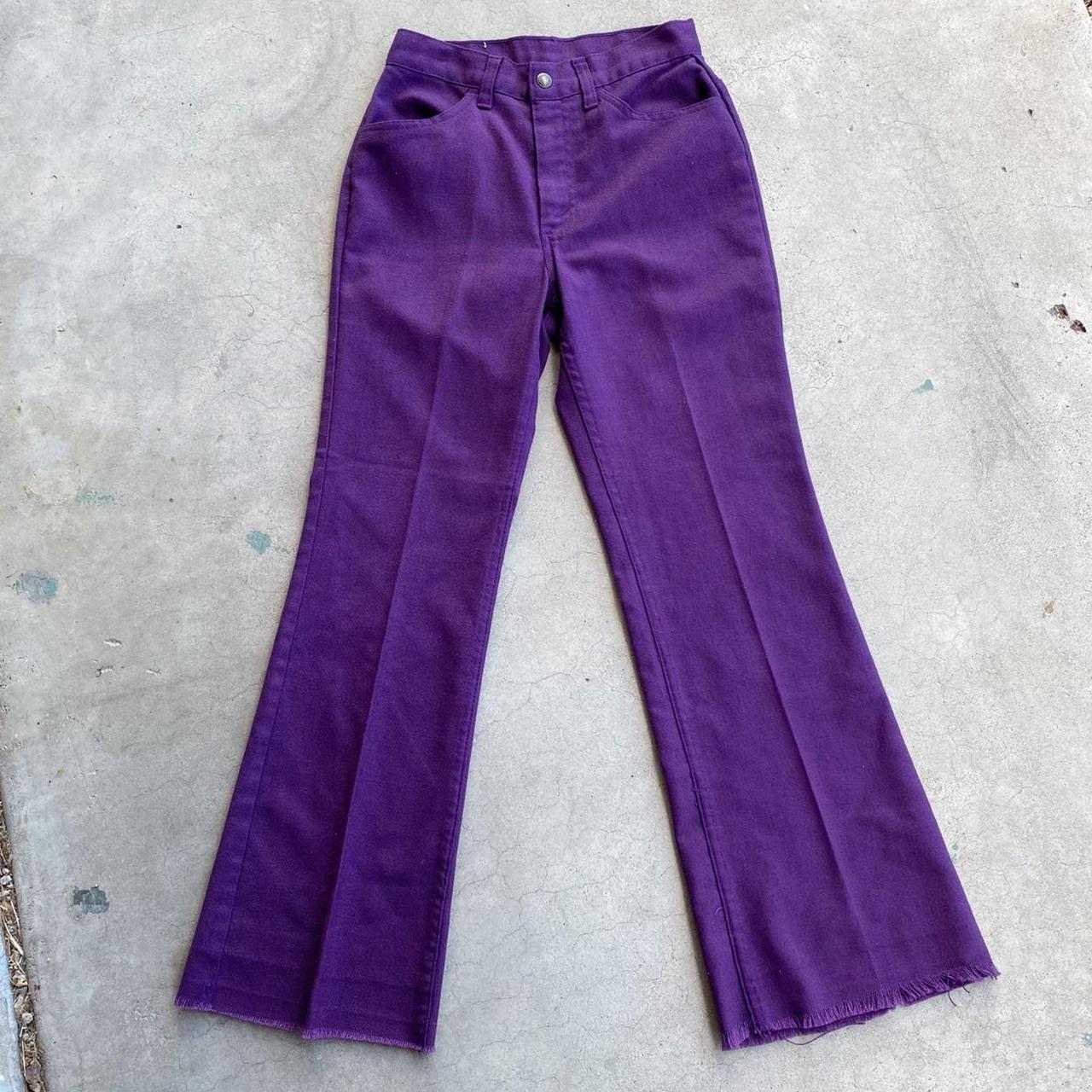 purple levi pants