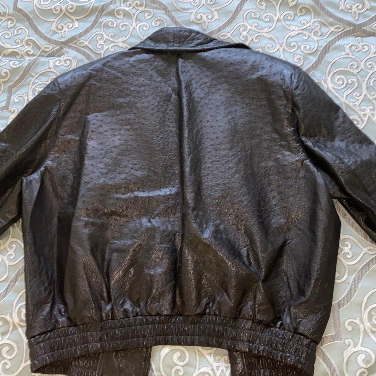 MODA SCAPA OSTRICH LEATHER JACKET *no flaws * fits... - Depop