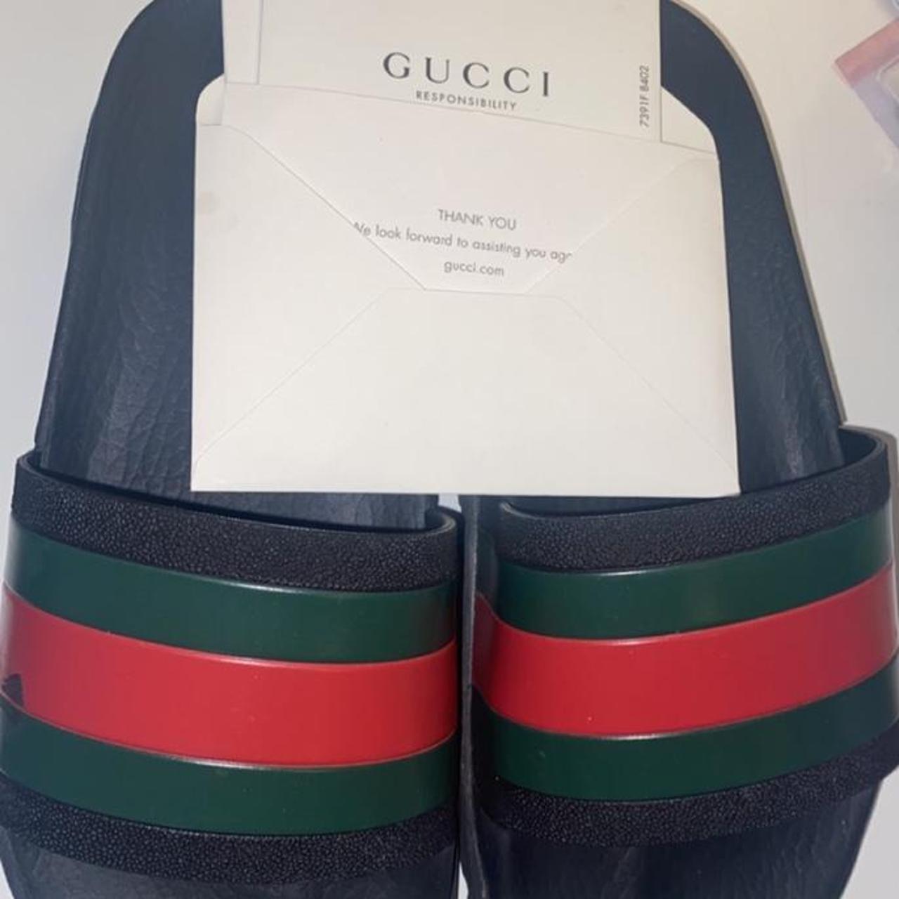 Gucci Slides Mens size 5= 39 IT Also fits a woman’s... Depop