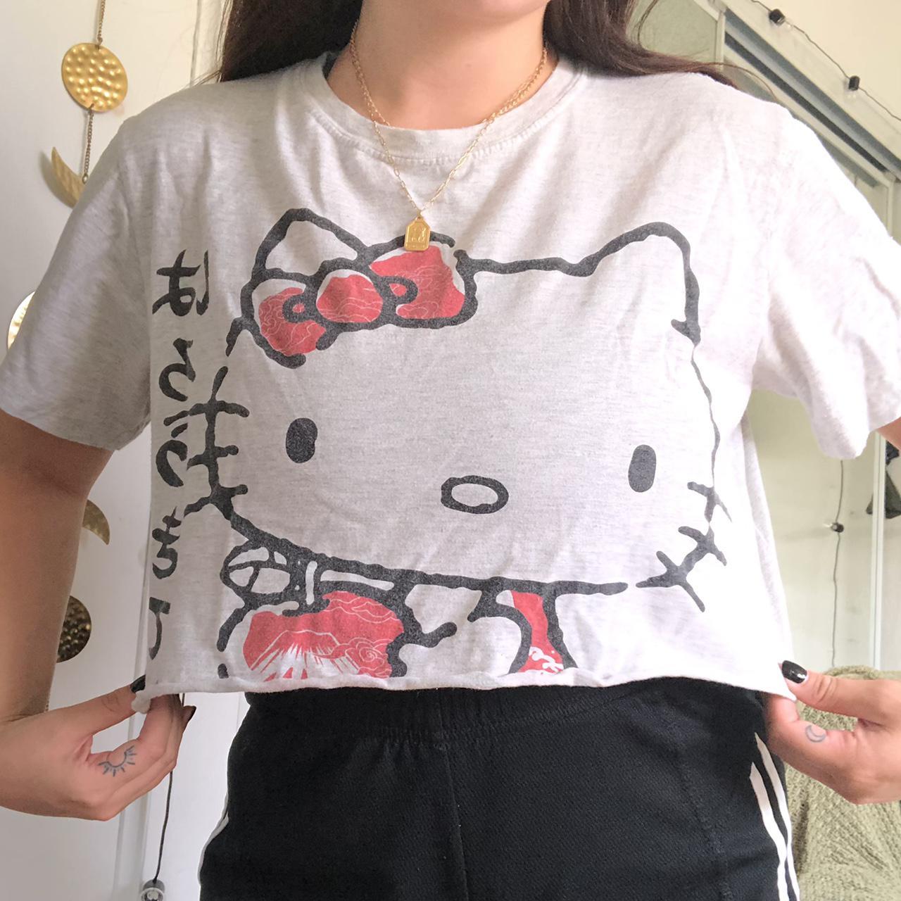 HELLO KITTY CROP TOP - hello kitty japan tag - very... - Depop