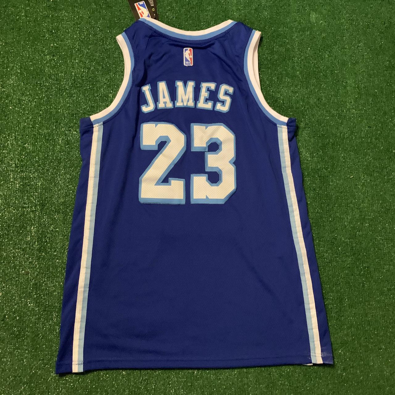 Nike Lakers Lebron James Jersey Size L • • • Feel Depop