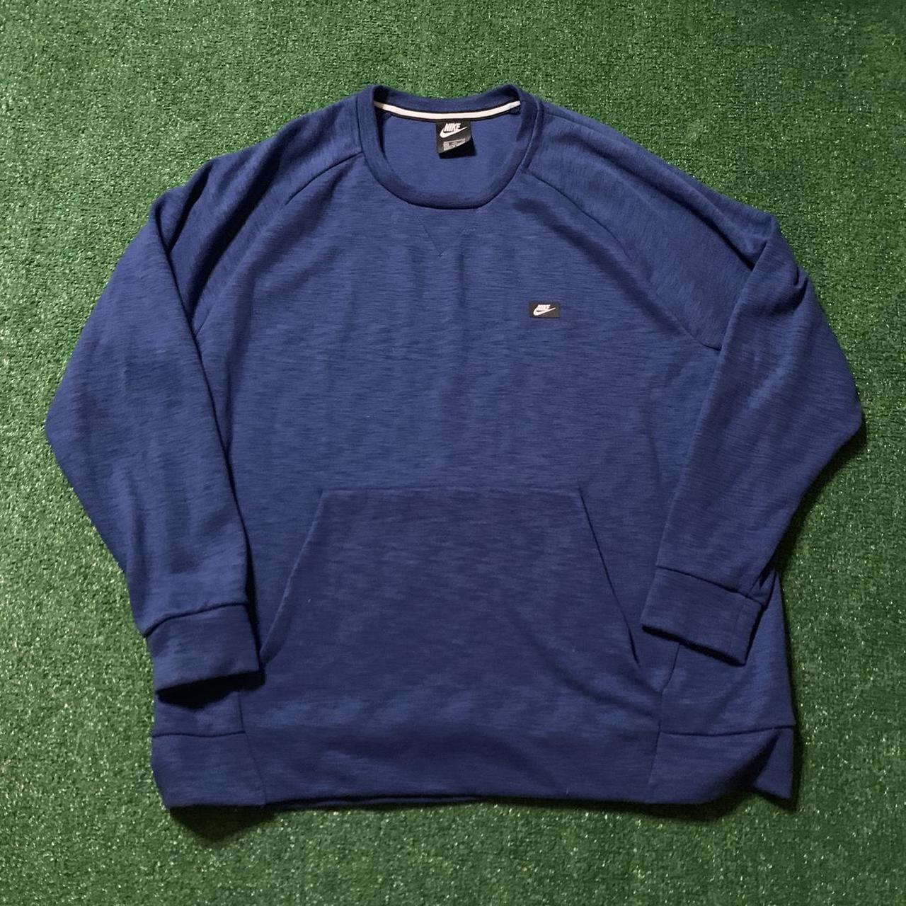 Nike Men's Blue Sweatshirt Depop