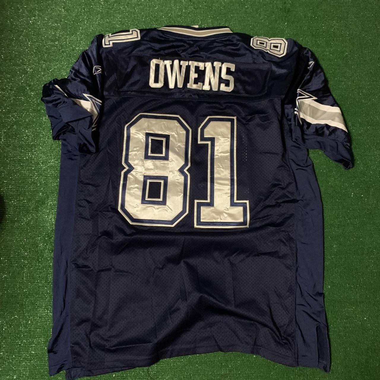 Reebok Terrell Owens # 81 On Field Green NFL - Depop