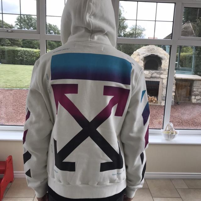 Off white hoodie gradient deals