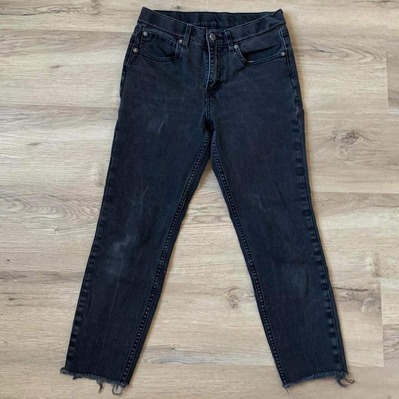 🖤Levi’s Straight High Rise Distressed Wedgie... - Depop