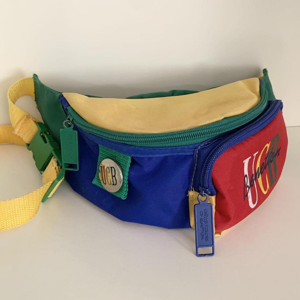 Yellow Supreme waist bag (Fanny pack/Sling bag) Used - Depop