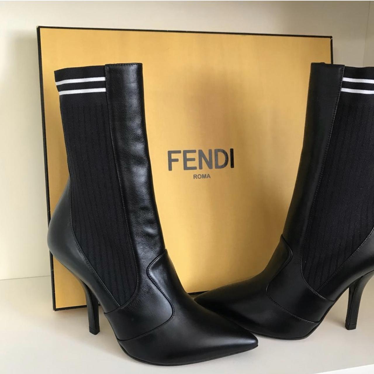 Brand new. Never worn. Fendi Sock Boots. Very soft