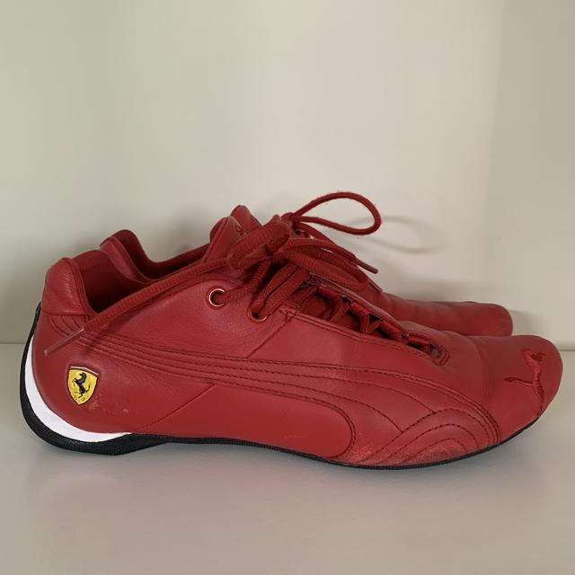 Puma leather ferrari shoes red Outlet