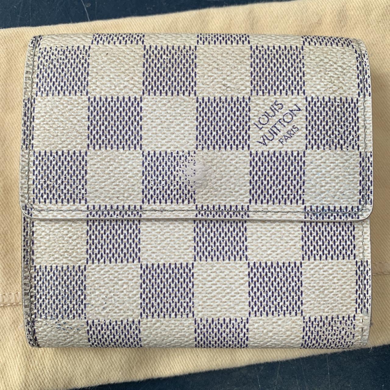 Louis Vuitton Victorine Wallet Damier Azur Comes - Depop