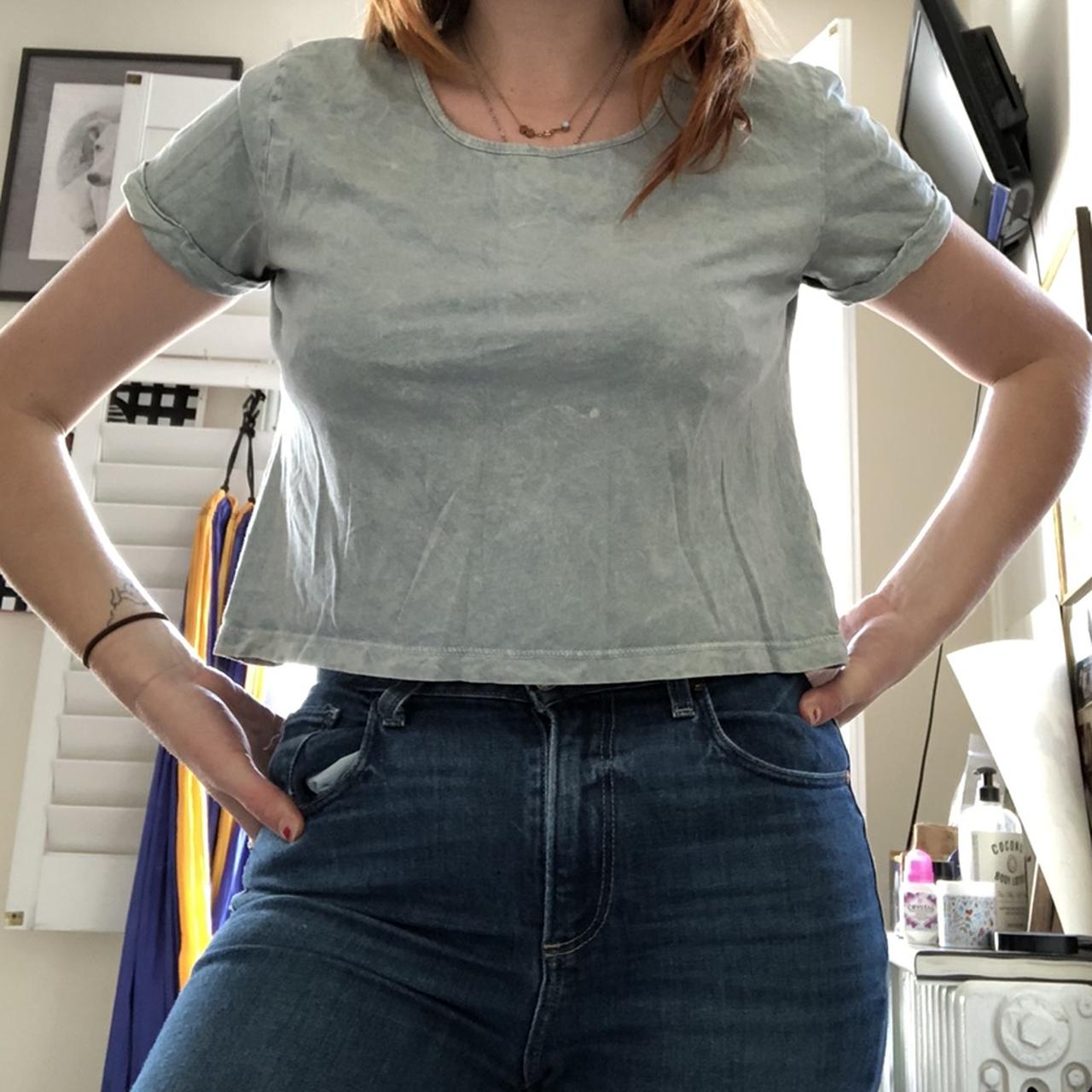 Light blue #croptop from #forever21 🥶 Depop