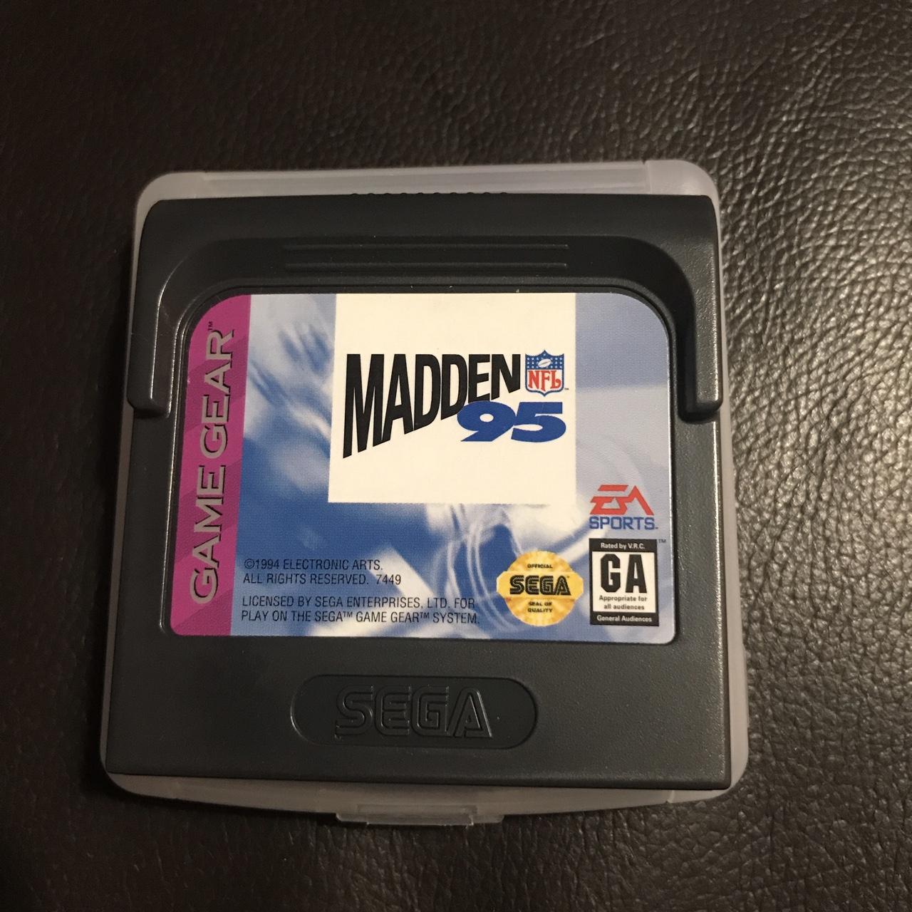 Sega Madden NFL 95 Games