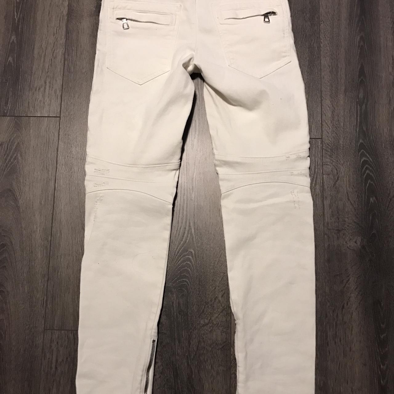 Balmain best sale jeans white