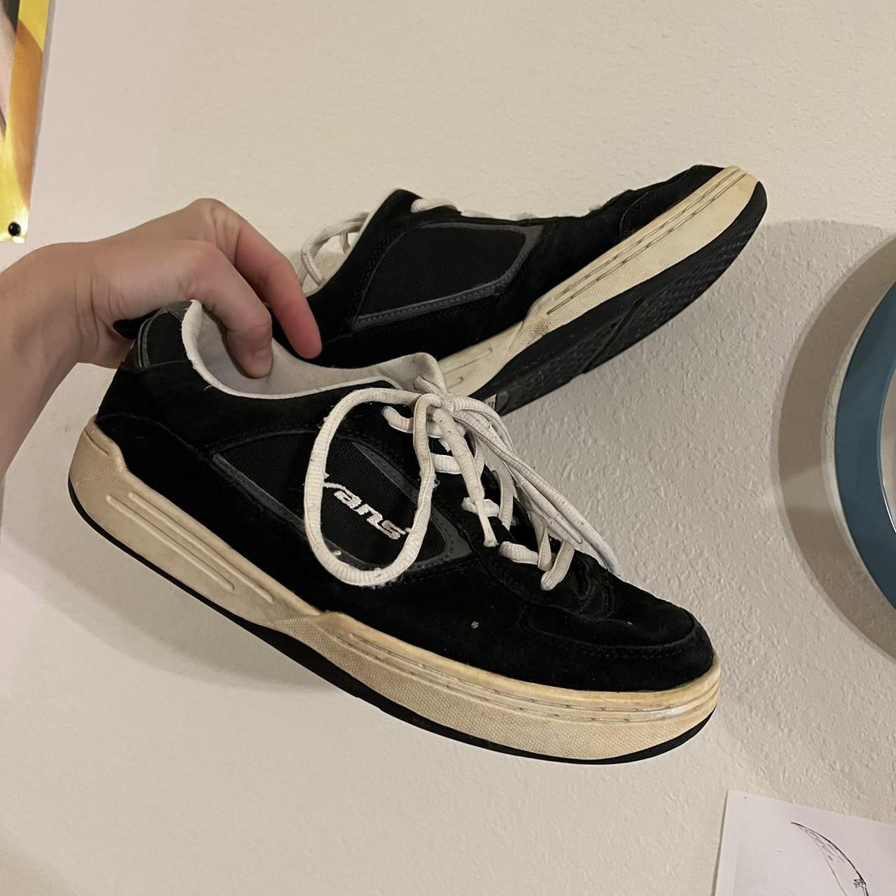 Vintage 90s/Y2k black suede Vans Maverick 2 skate... - Depop