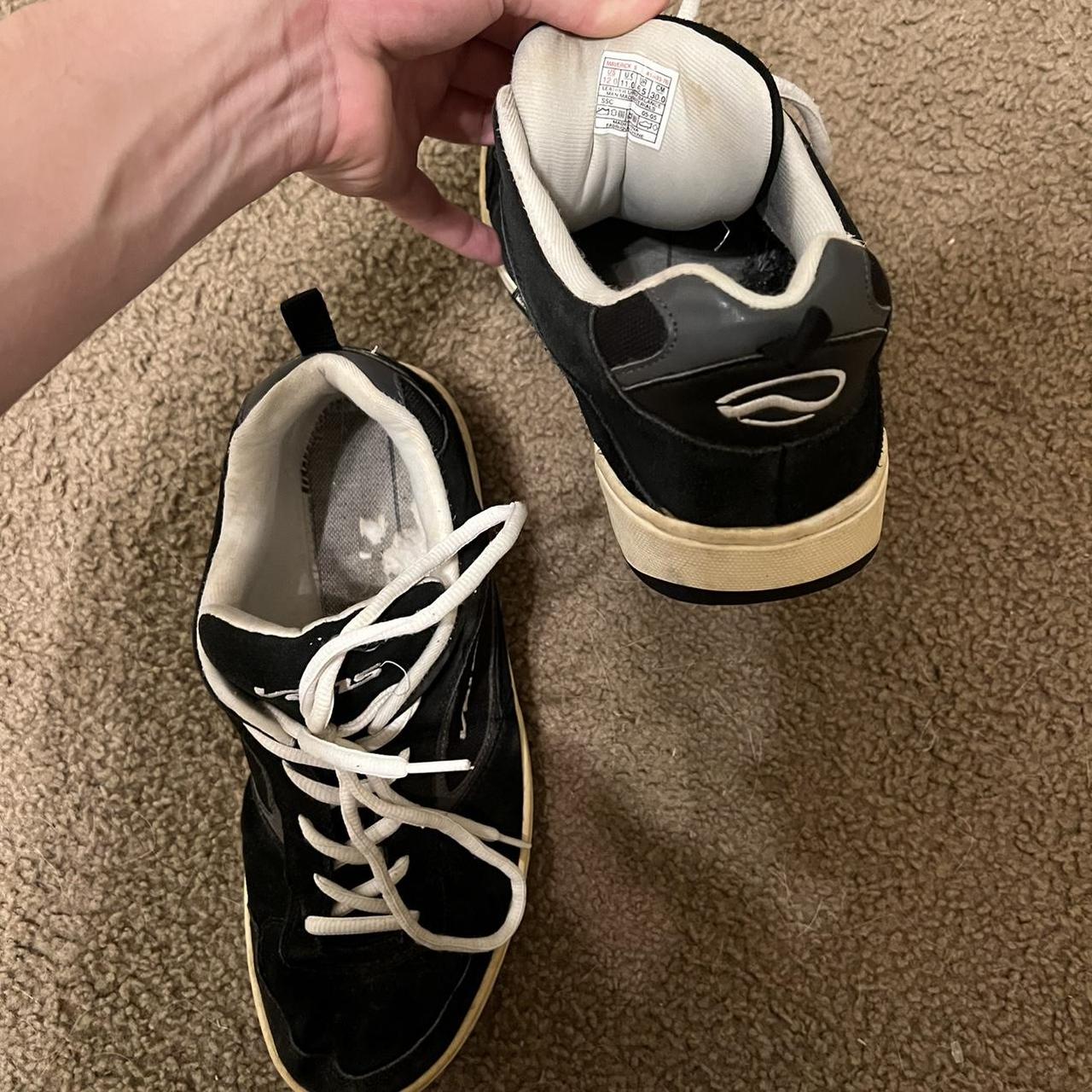 Vintage 90s/Y2k black suede Vans Maverick 2 skate... Depop