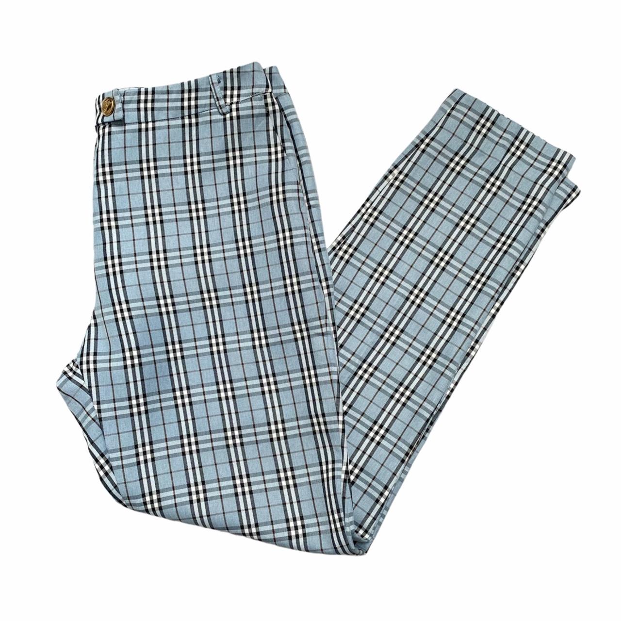 Vintage Burberry London Light Blue Nova Check Depop