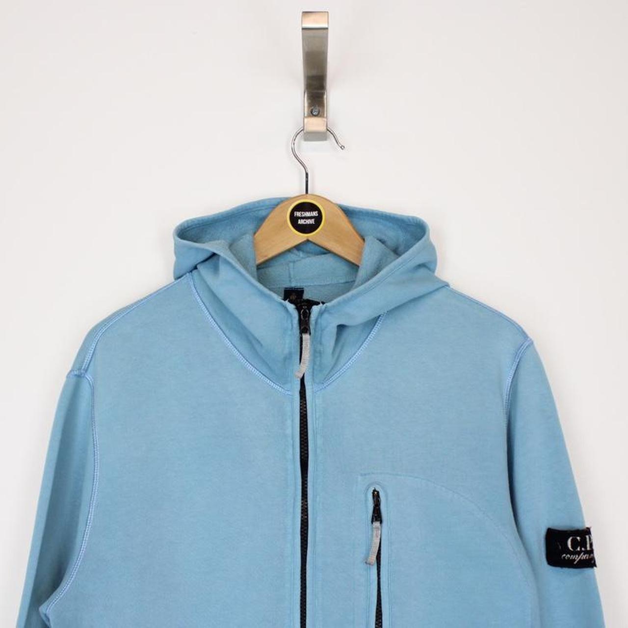 cp company light blue overshirt