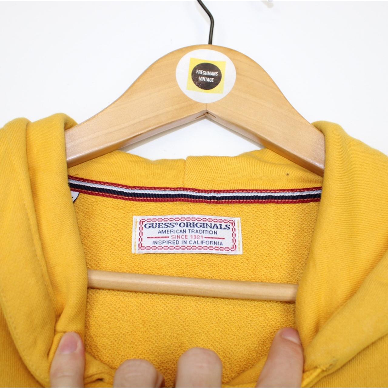 Yellow discount guess hoodie