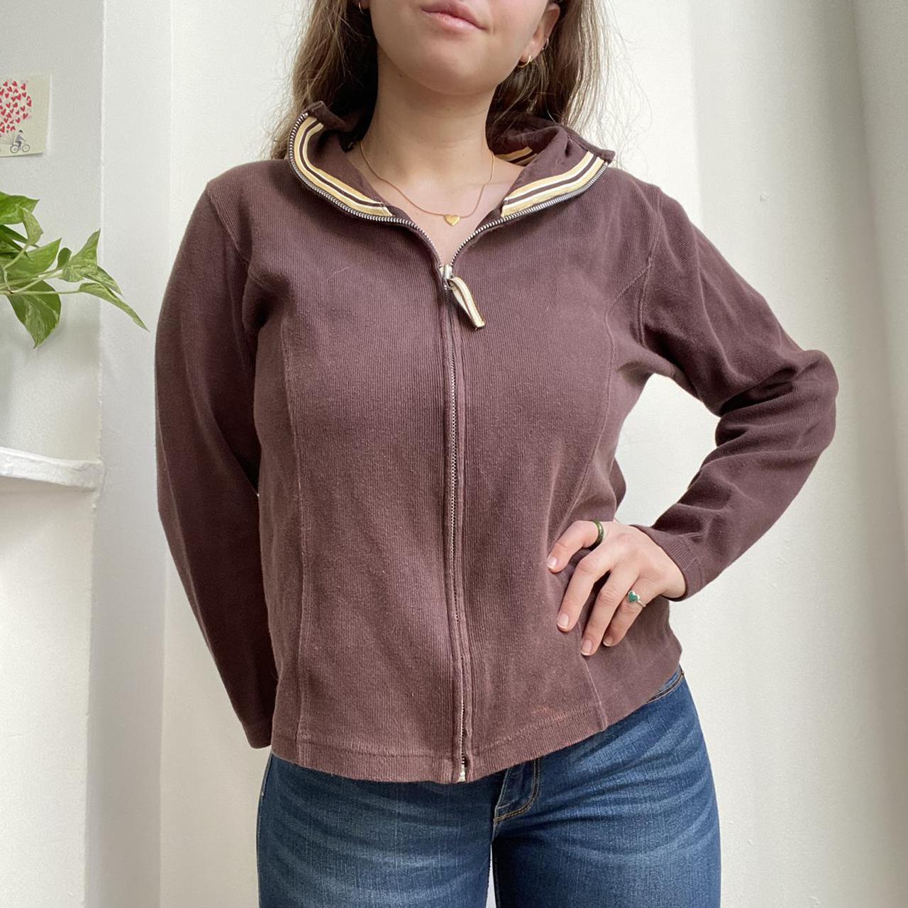 Product Image 1 - adorable brown zip up 2000’s