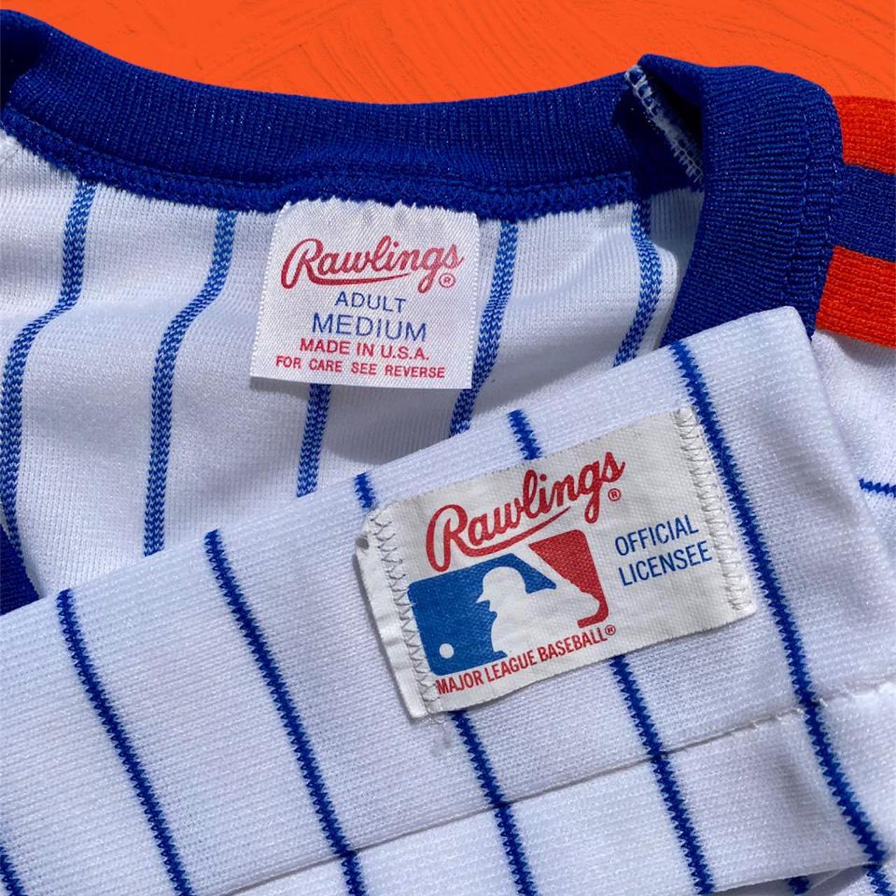Rawlings Authentic Pullover Pinstripe New York Mets - Depop