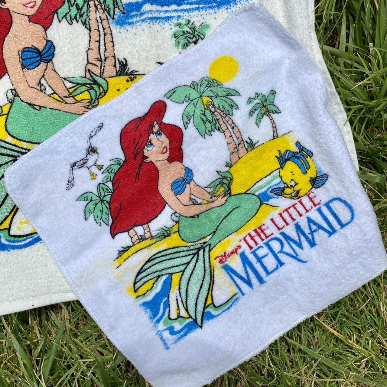 Vintage 90s Disney 'The Little Mermaid' towel set Depop