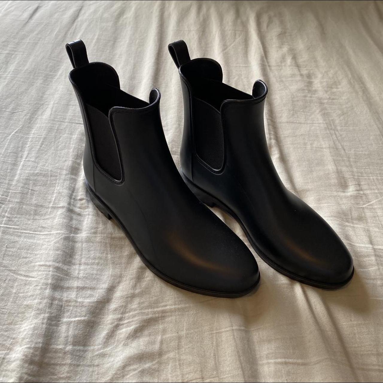 Black matte rain boots by A New Day (Target), size... - Depop