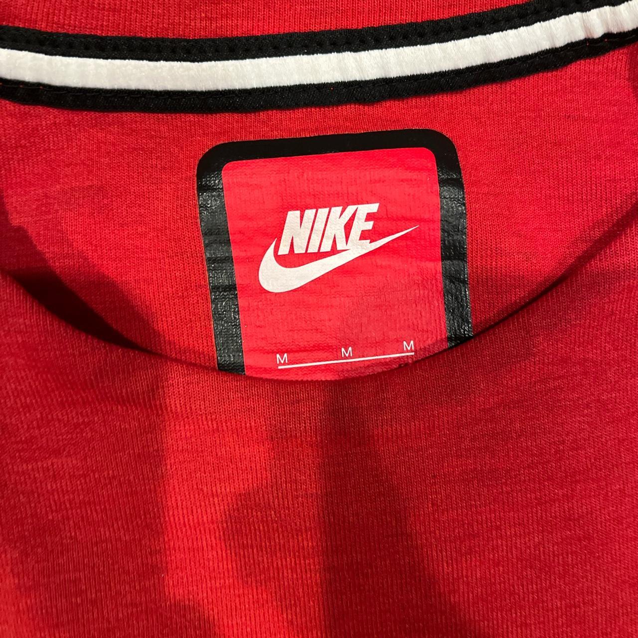 mens red tech fleece