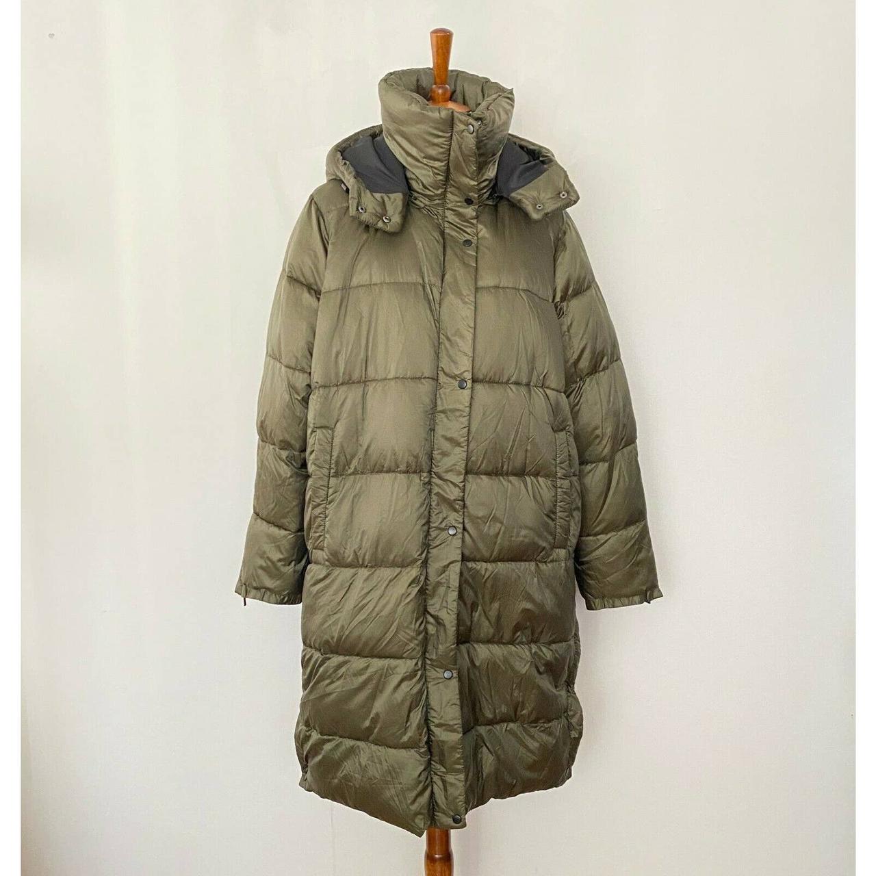 NEW Halogen XL Hooded Long Puffer Jacket With... - Depop