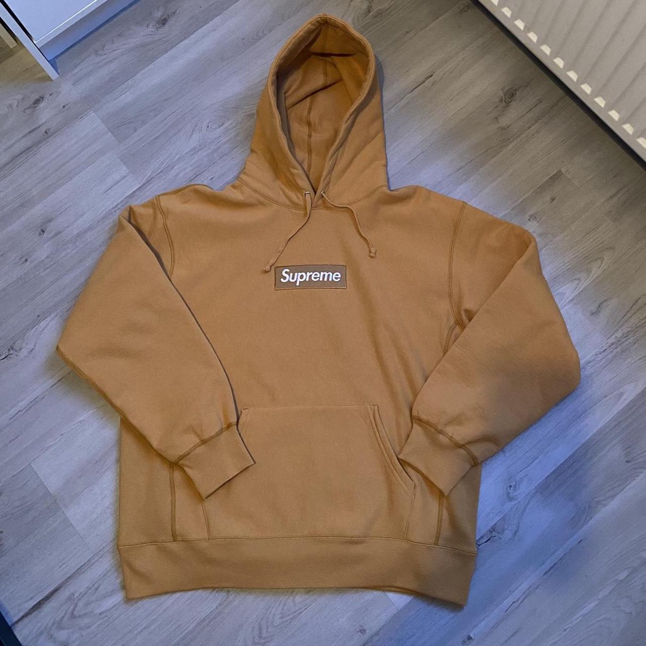 Box Logo Hooded Sweatshirt Light Mustard | www.tspea.org