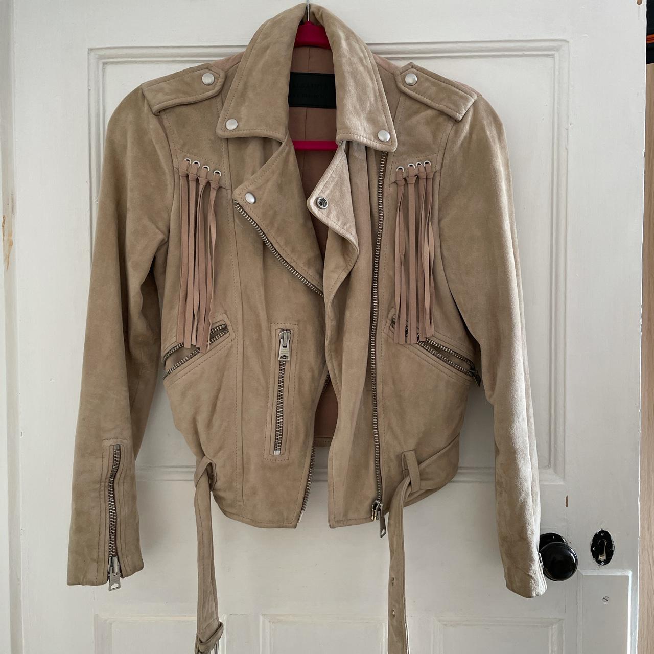 All saints outlet fringe jacket