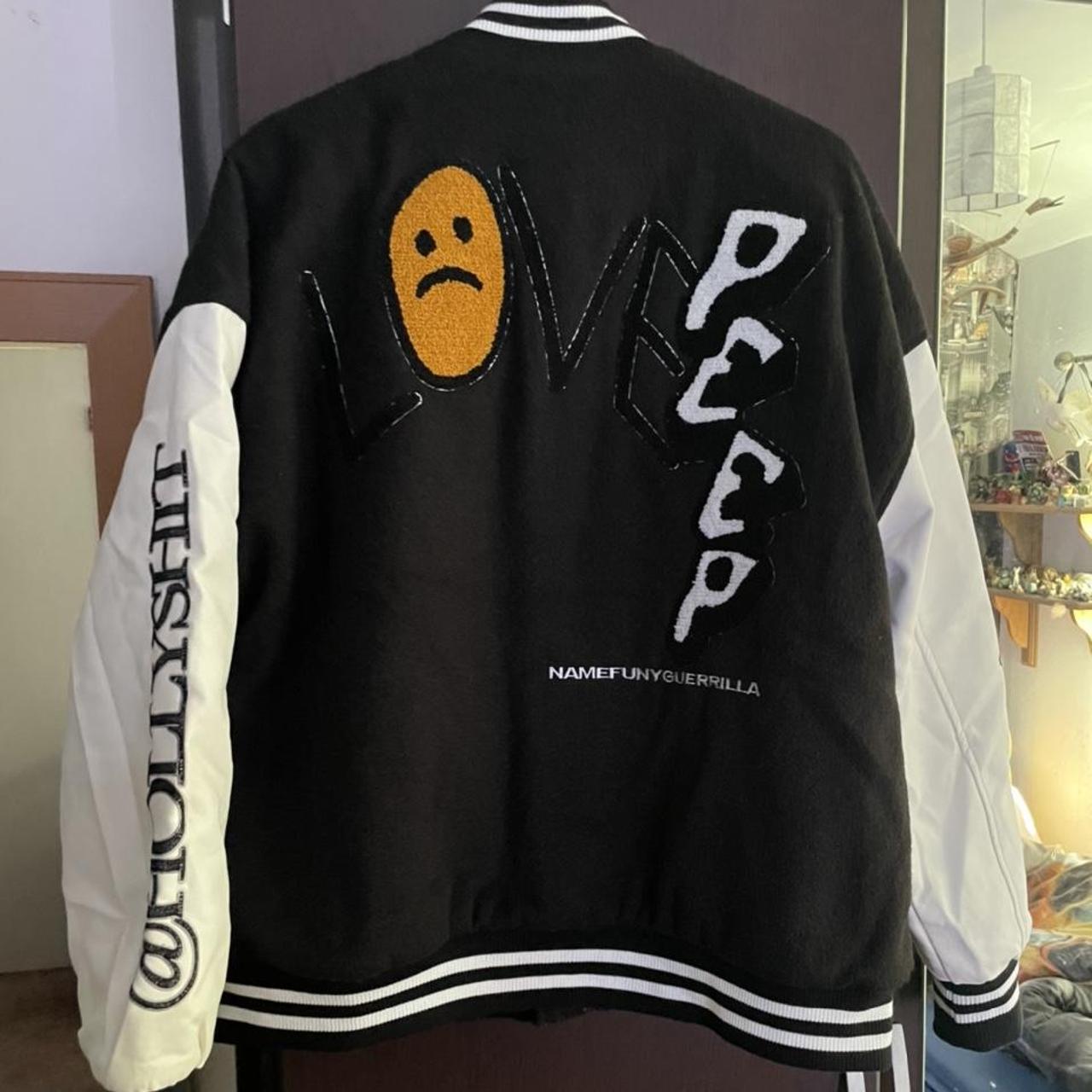 Premium Varsity jacket “Lovepeep” Originally bought... - Depop