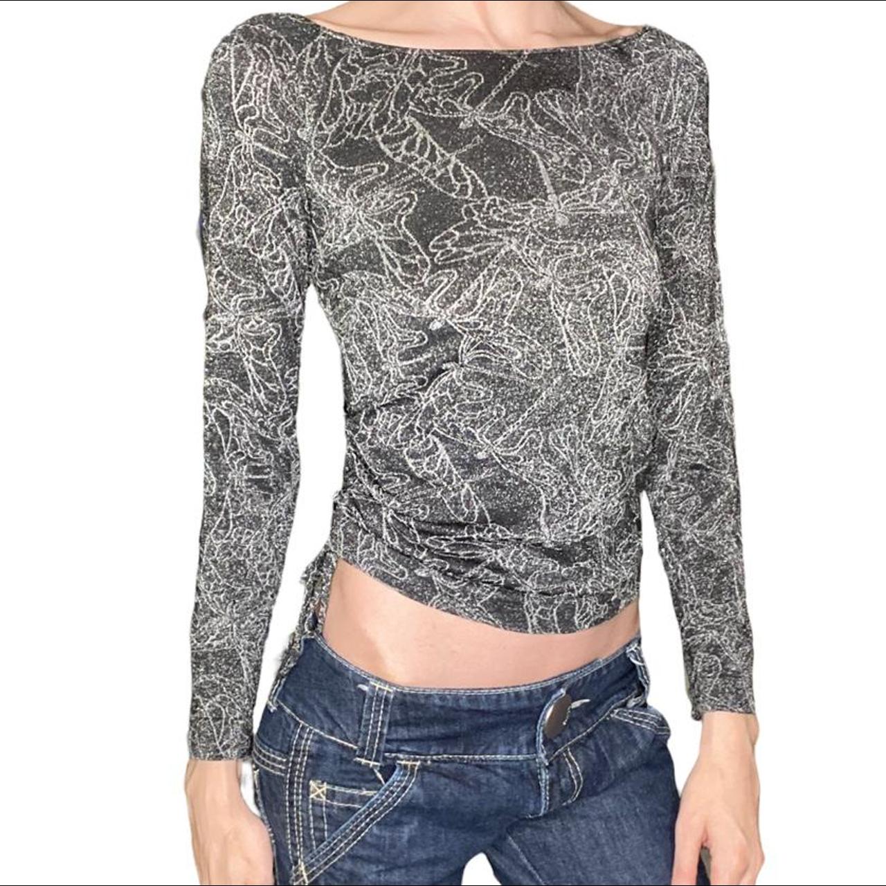 Product Image 1 - Vintage ruched sparkly butterfly top
Brand: