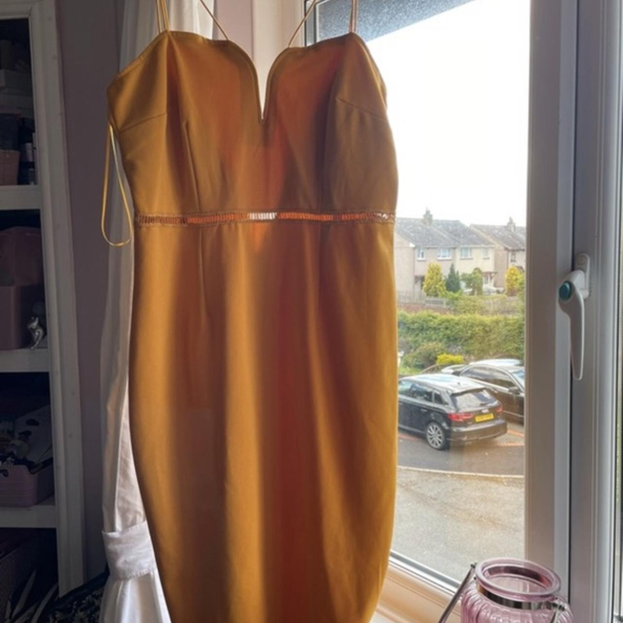 Mustard dress best sale size 16