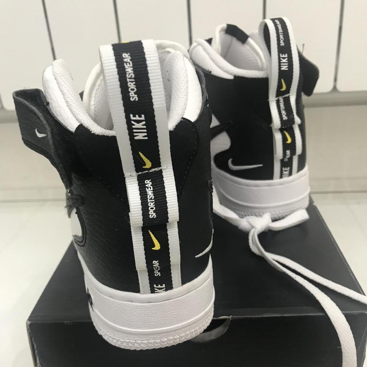 Nike Air Force 1 Mid Utility White Black (1 pair in - Depop