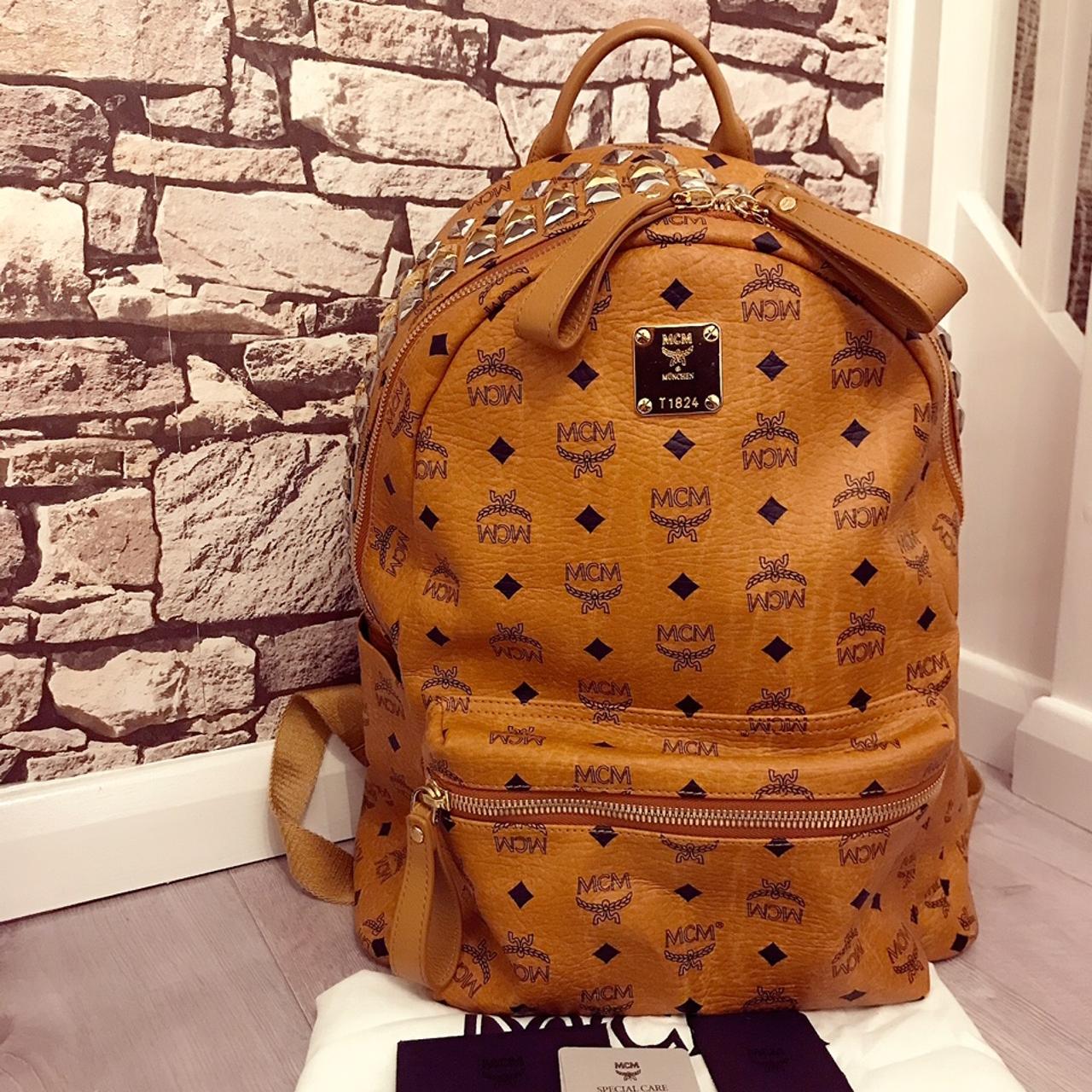 MCM Stark Studs Backpack Limited Edition Comes with