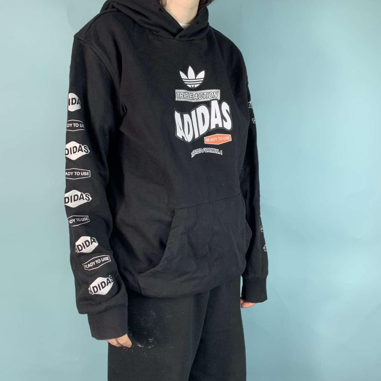 Adidas triple best sale action hoodie