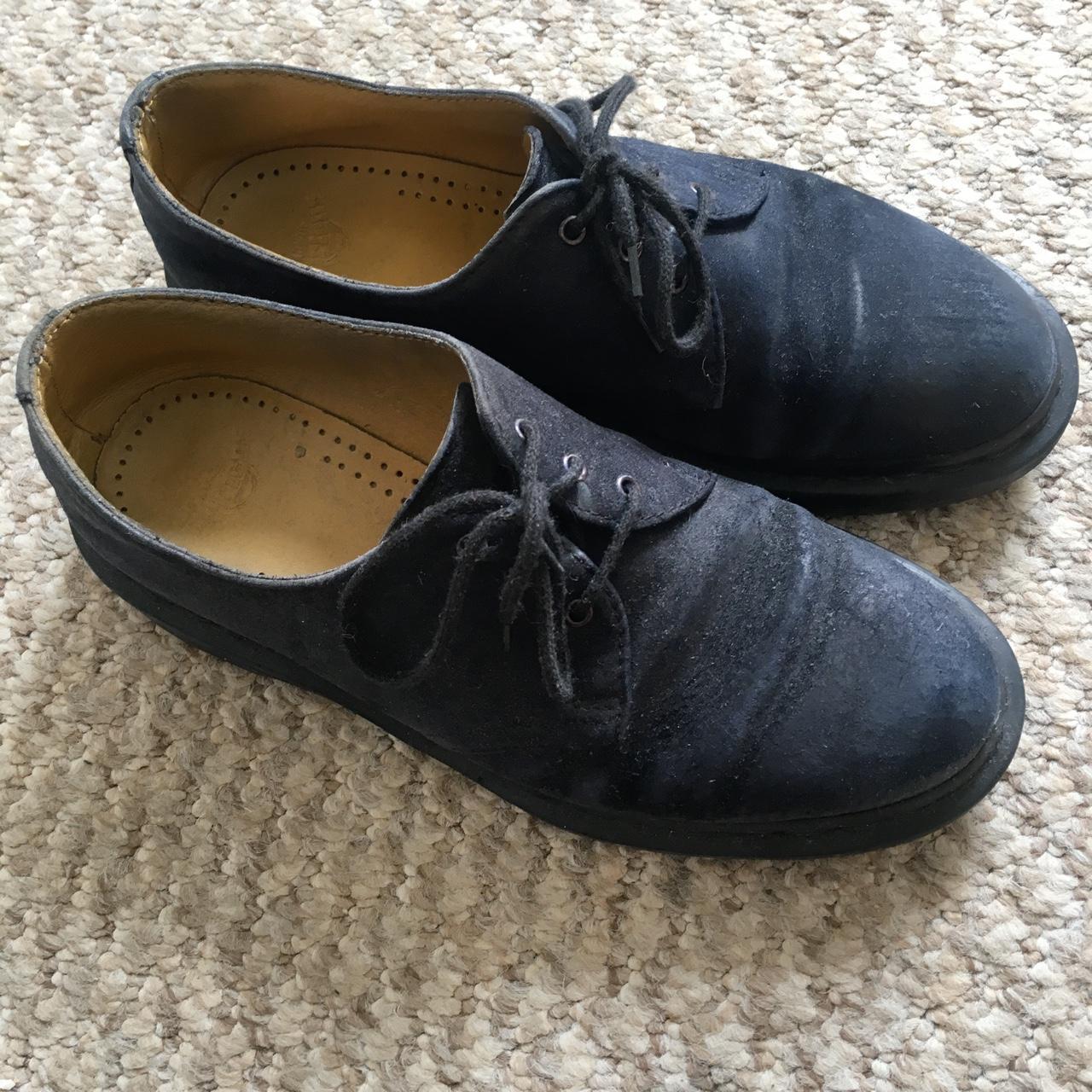 Dr. Martens Women's Navy Brogues | Depop