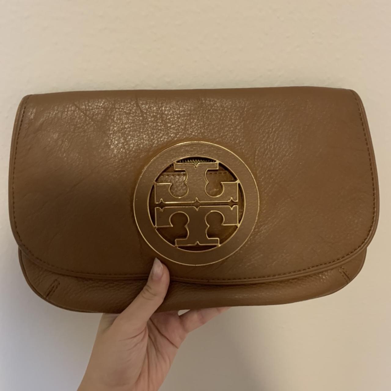 Tory burch clearance gold clutch