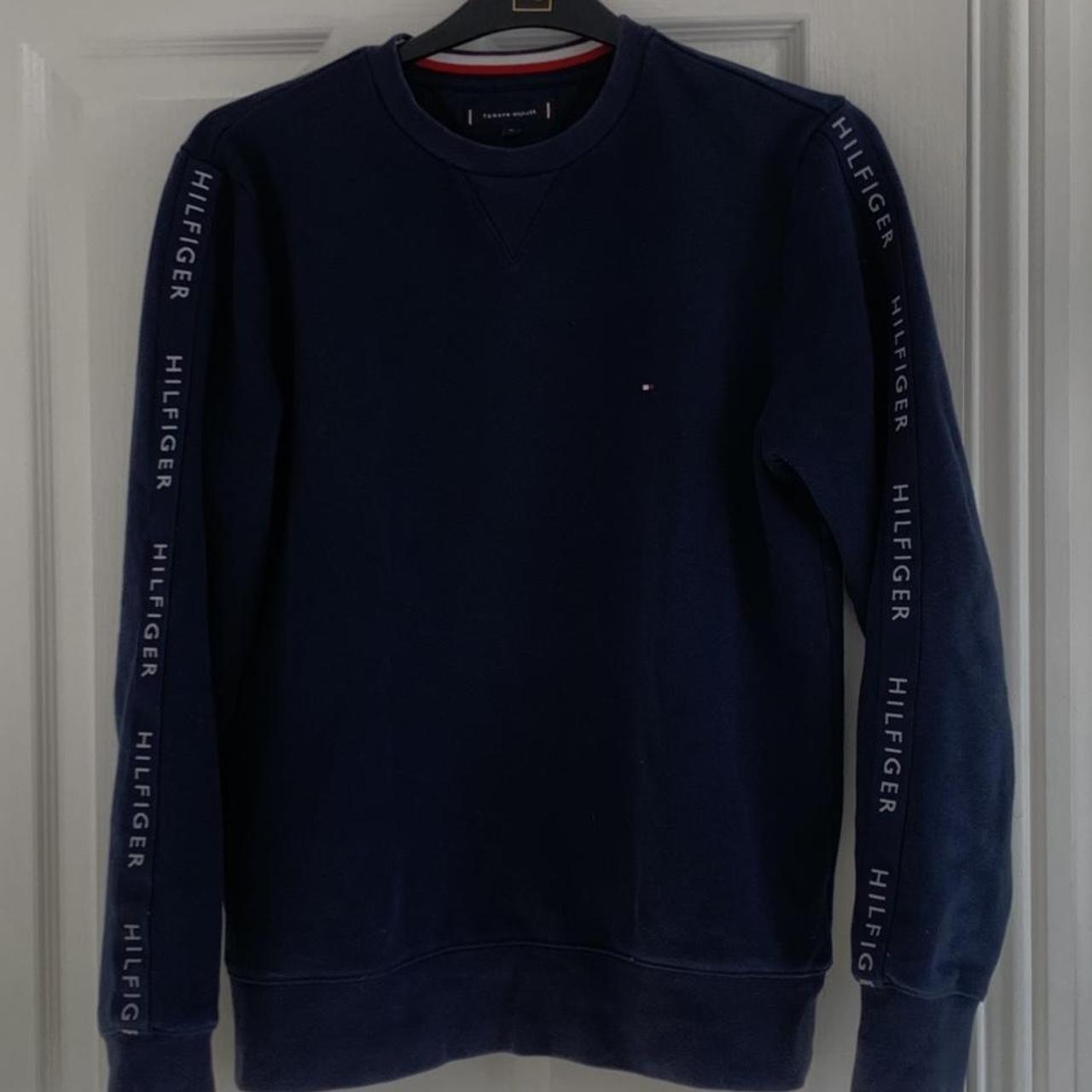 Tommy Hilfiger sweatshirt - Navy Size Medium... - Depop