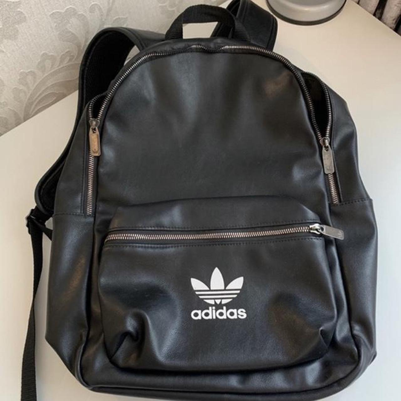 leather backpack adidas