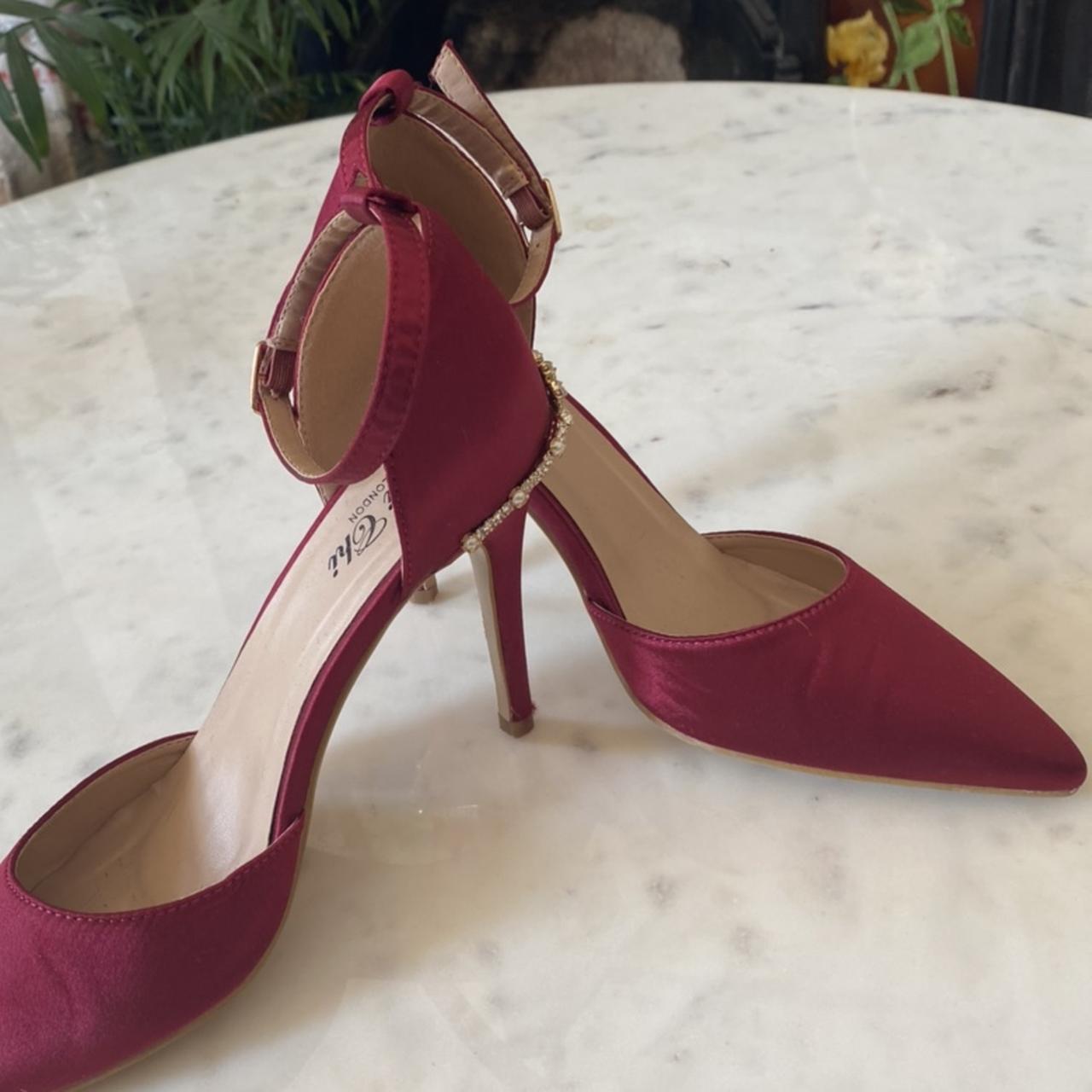 Chi Chi London satin heels Worn only once indoors... - Depop