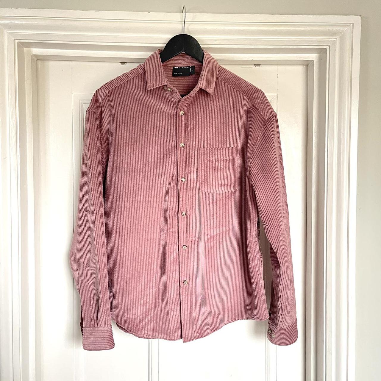 Asos pink corduroy shirt Men’s size S Depop