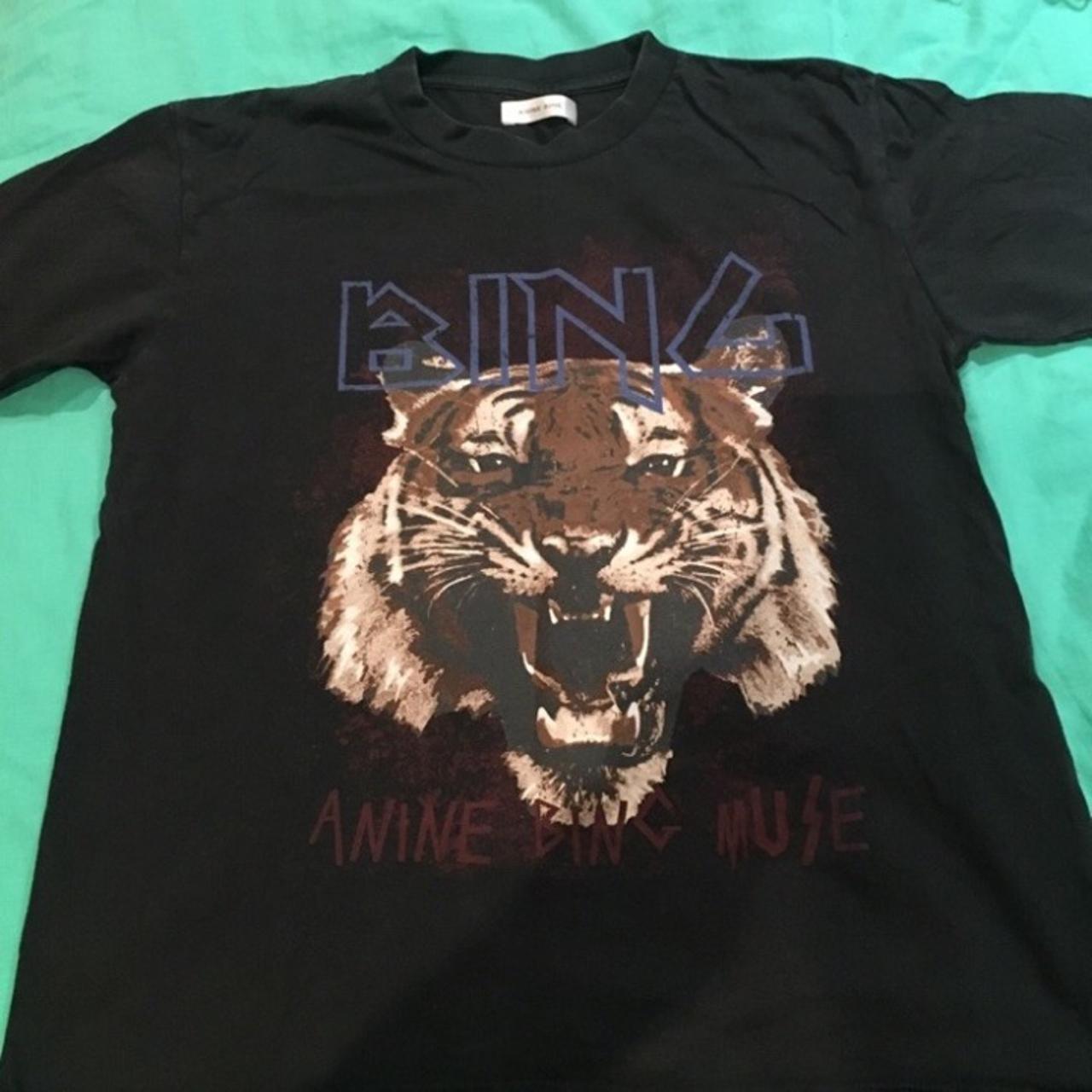 Anine Bing Tiger Tee, Size XS on tag but I’m an 8/10... - Depop