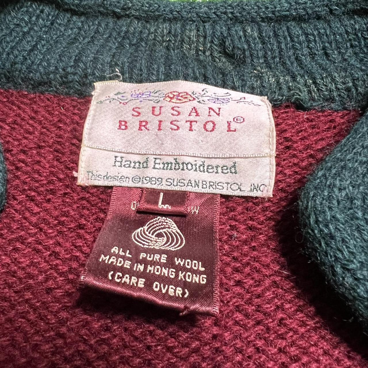 Vintage Susan Bristol Pure Wool Cardigan Tagged... - Depop