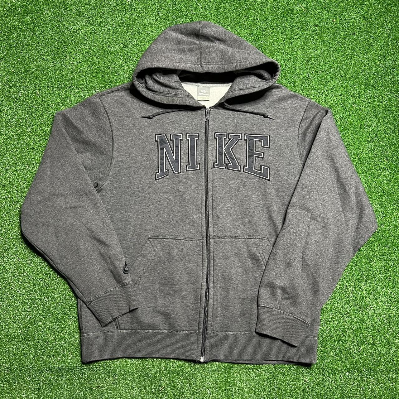 nike spell out zip up hoodie