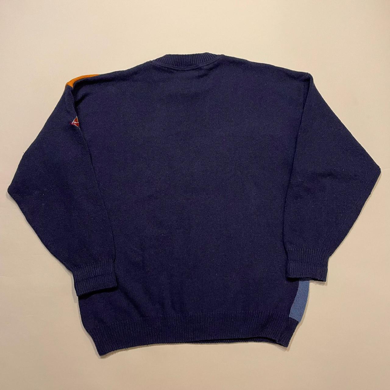 Vintage The Sweater Shop jumper colourful argyle... - Depop