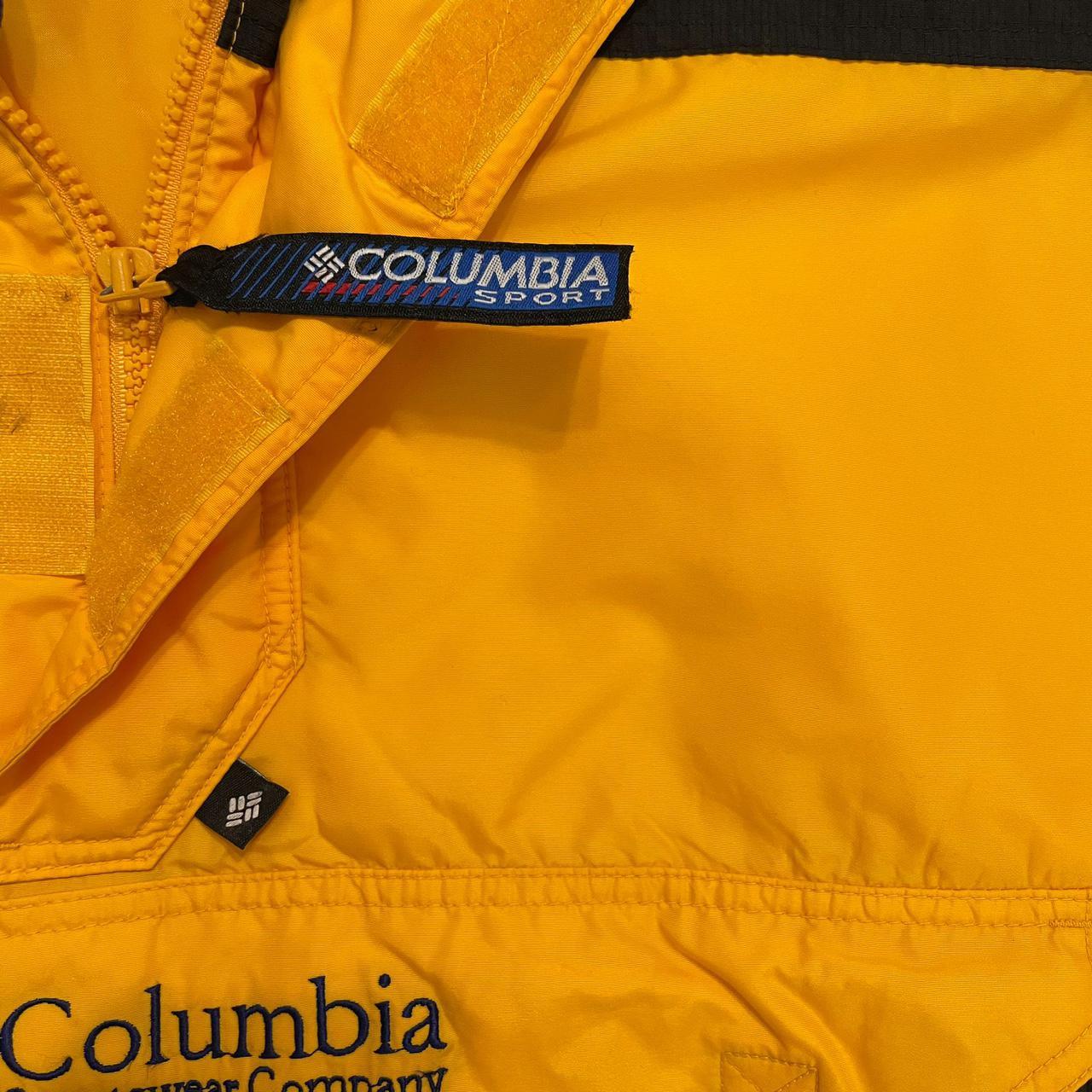 Columbia puffer jacket kagools anorak half zip big... - Depop