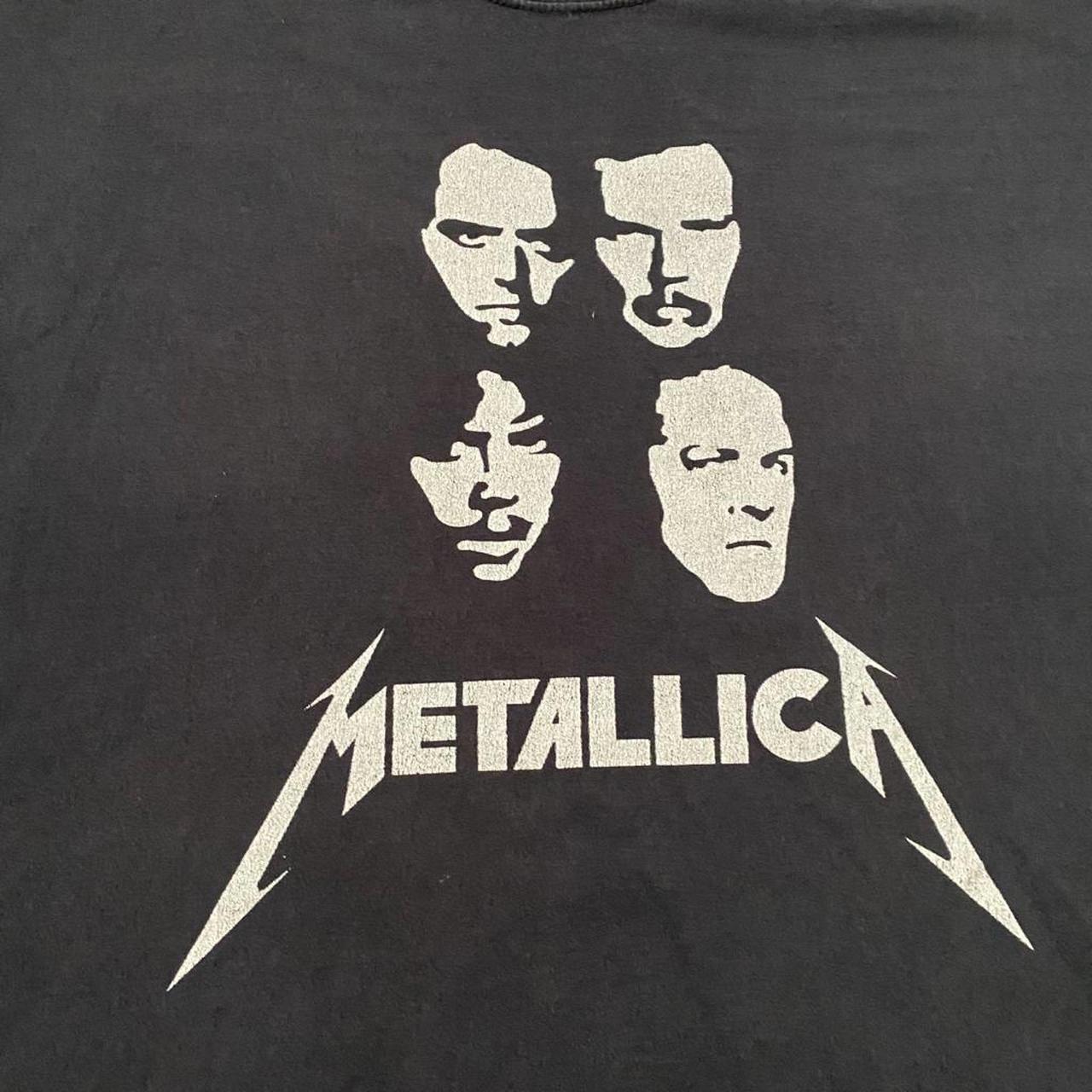 Metallica band tee T-shirt big logo graphic vintage... - Depop