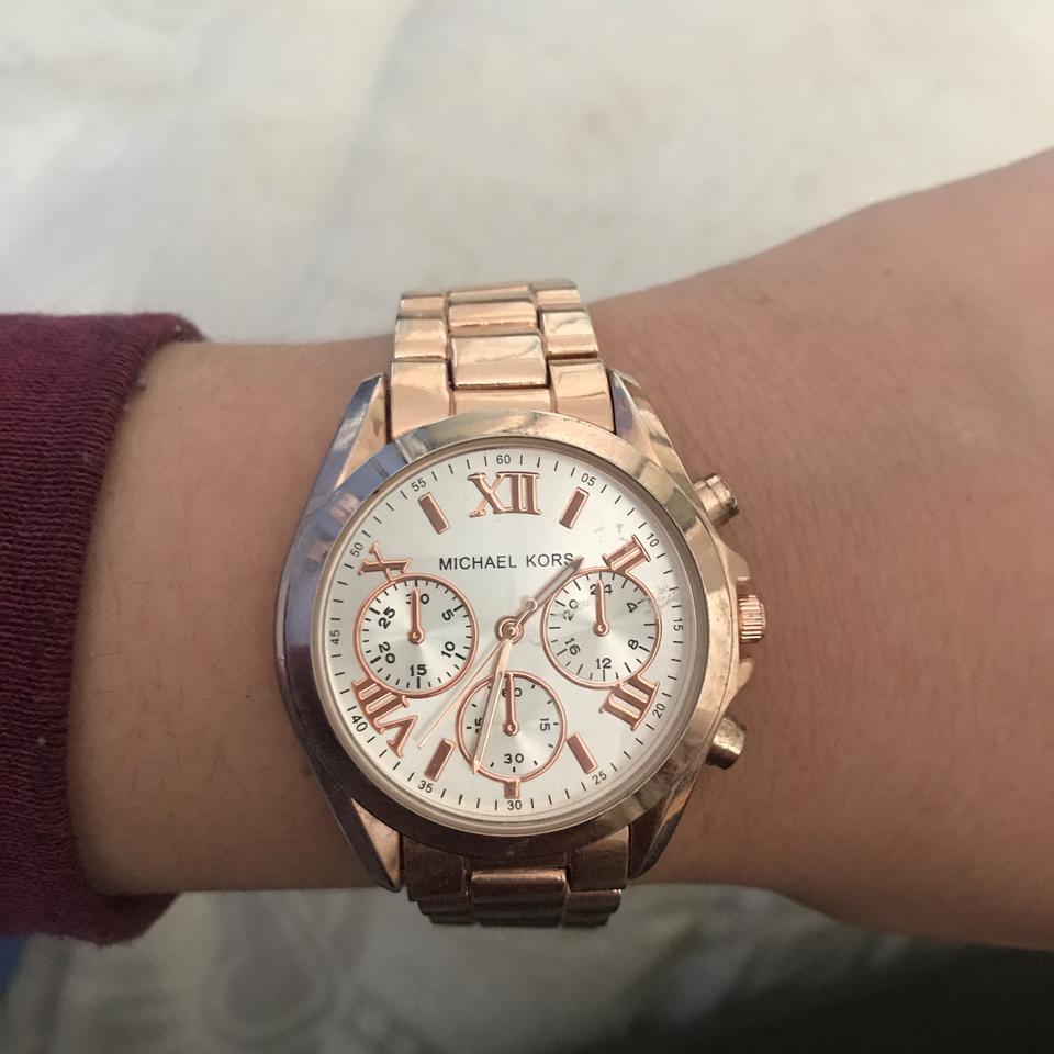 Rose gold Michael kors watch Worn a couple of Depop